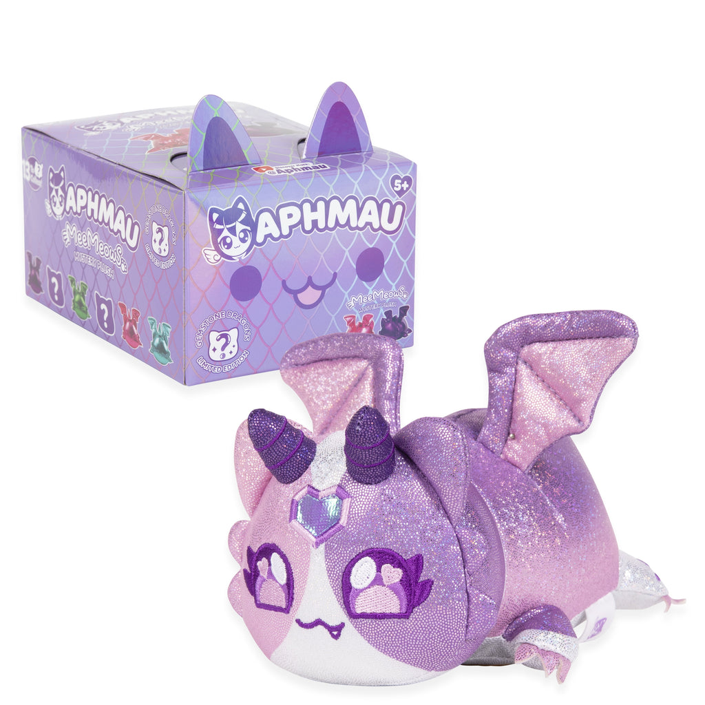6” Meemeow Mystery Plush – Dragons, Youtube Gaming Channel, Blind Box, 1 of 8 Possible Toys, Fun Dragon Meemeows Official Brand Merch Ages 5+