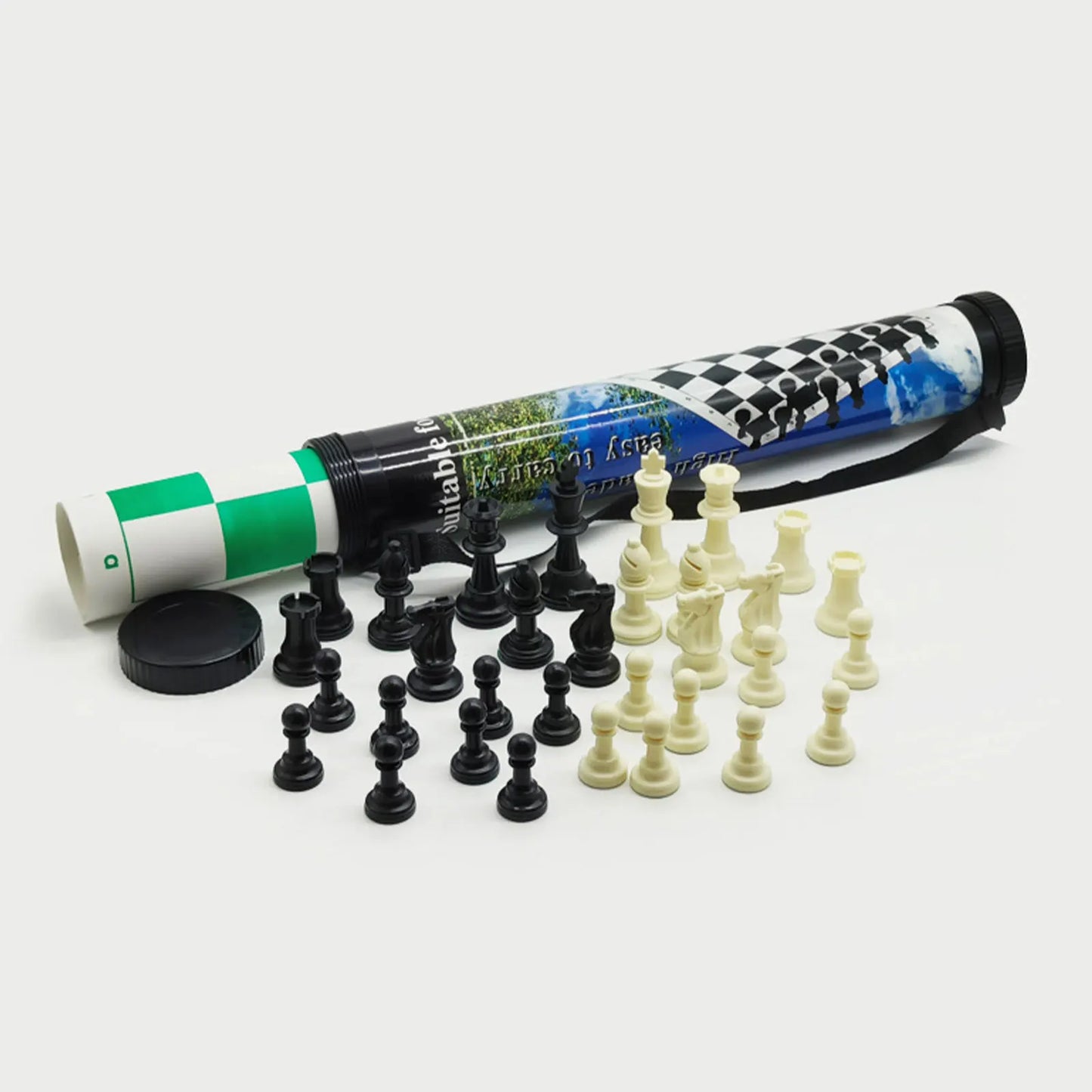 Travel Chess Set Convenient Chess Pieces Board Professional Party Games Tournament for Family Adults Kids Leisure Chess Lovers