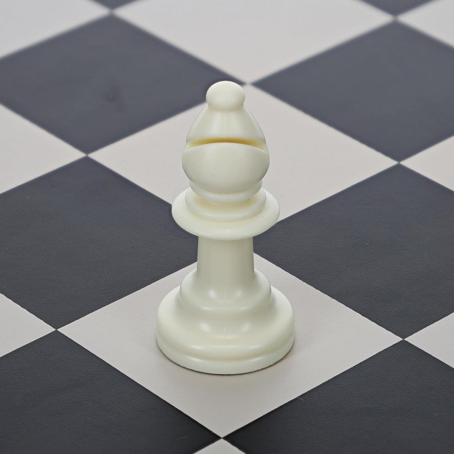 Replacement Staunton Chess Piece - Light Bishop for Tournament Chess Set, Plastic Chess Piece with Felt Bottom, Classic Design, Replacement Chess Pieces for Chess Set