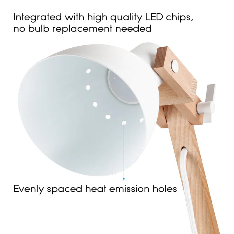 Skillern LED Desk Lamps, Eye-Caring Swing Arm Table Lamp