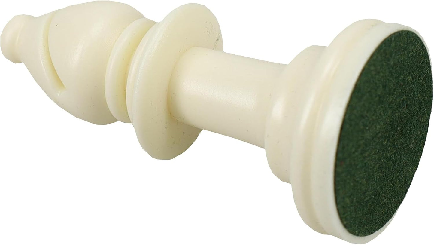 Replacement Staunton Chess Piece - Light Bishop for Tournament Chess Set, Plastic Chess Piece with Felt Bottom, Classic Design, Replacement Chess Pieces for Chess Set