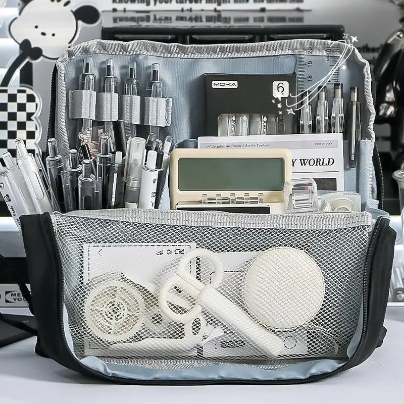 Large Capacity Pencil Case Simple Stationery Box Student Stationery Bag Storage Bag Office Stationery Supplies
