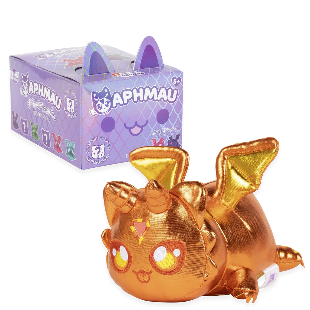 6” Meemeow Mystery Plush – Dragons, Youtube Gaming Channel, Blind Box, 1 of 8 Possible Toys, Fun Dragon Meemeows Official Brand Merch Ages 5+