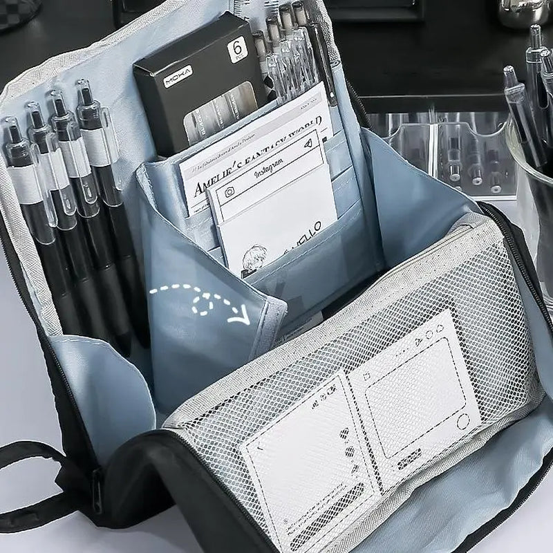 Large Capacity Pencil Case Simple Stationery Box Student Stationery Bag Storage Bag Office Stationery Supplies