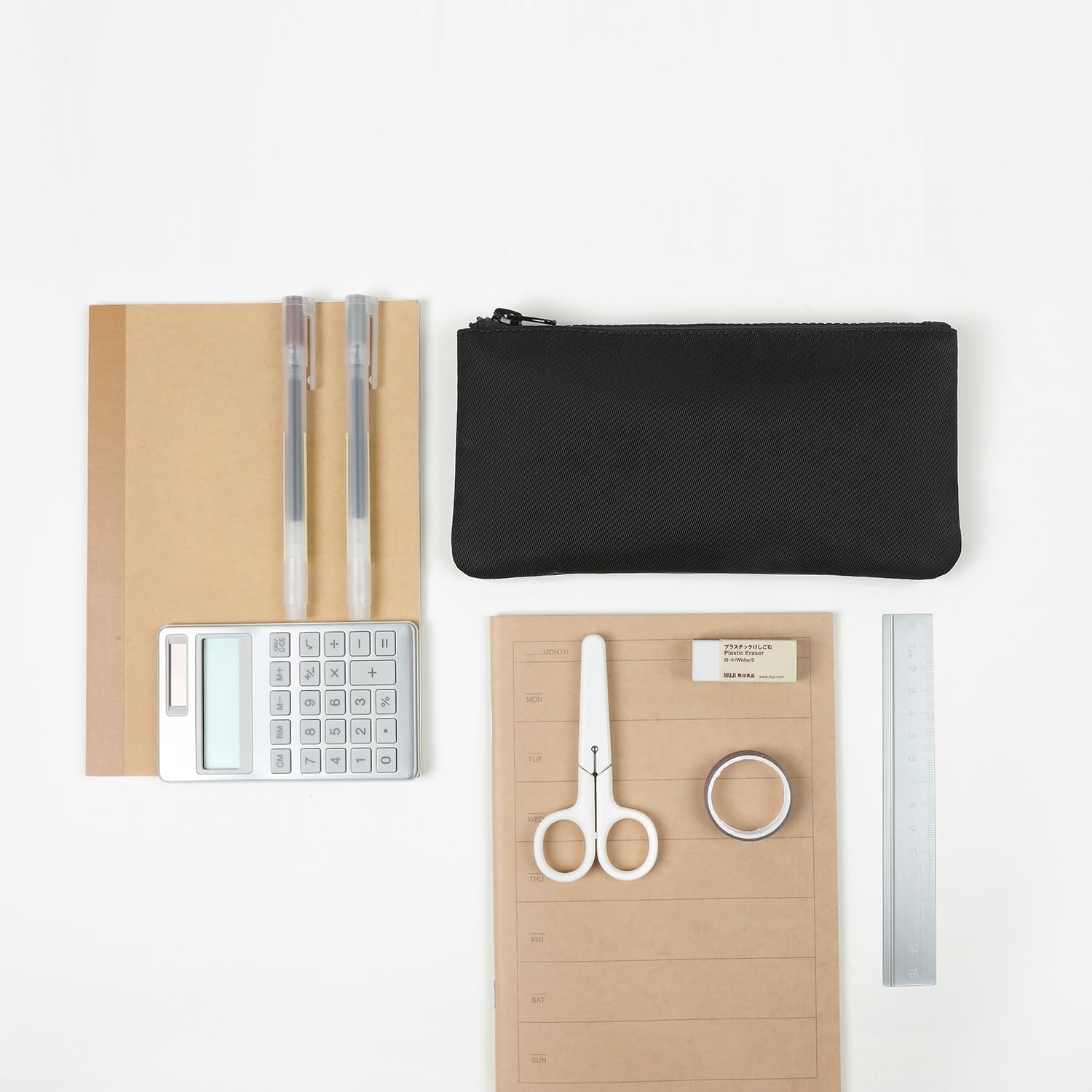 Minimalist School Work Organizer Bag for Traveling Portable Letter Writing Stationery Pouch Oxford Cloth