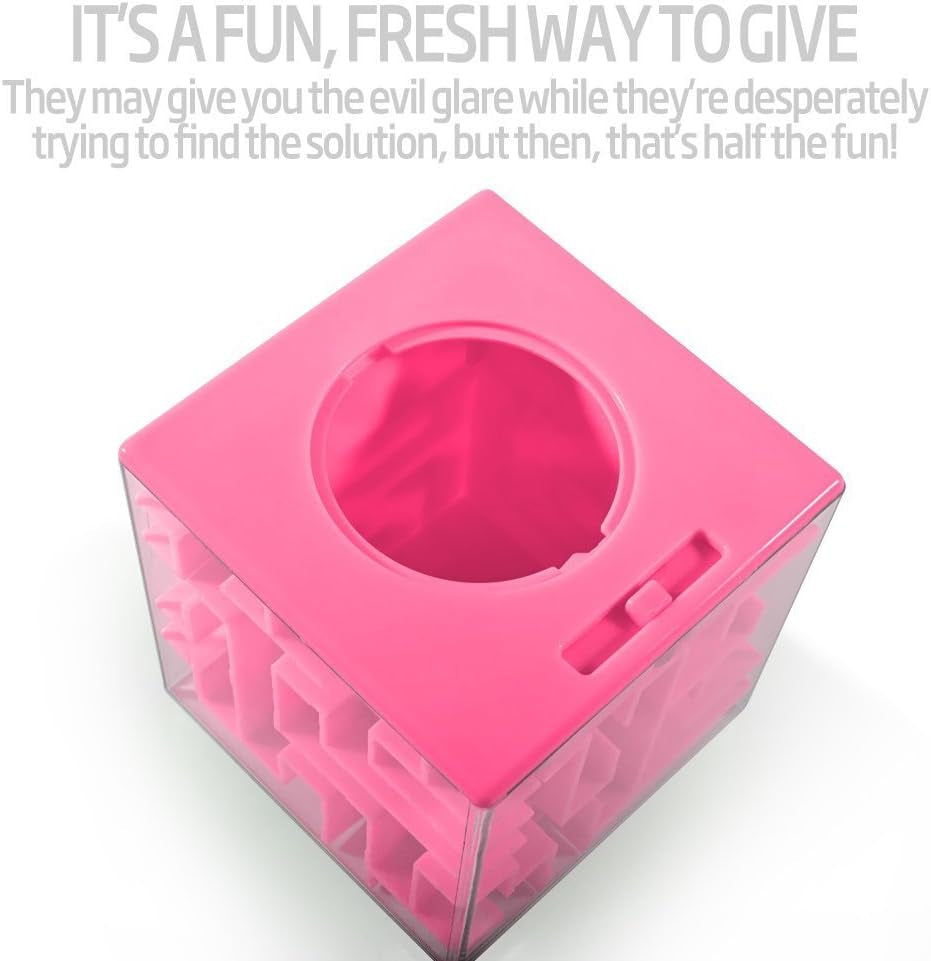 4-Pack  Money Maze Puzzle Boxes - Fun and Educational Brain Teasers for Kids and Adults for Holidays, Birthdays