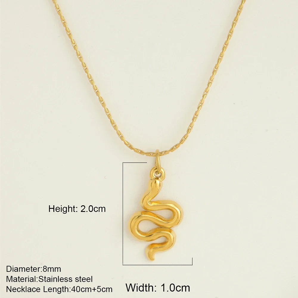 Ocean Series Golden Choker Stainless Steel Pendant Necklace for Women Shell Starfish Pendants Women'S Chunky Jewelry Accessories
