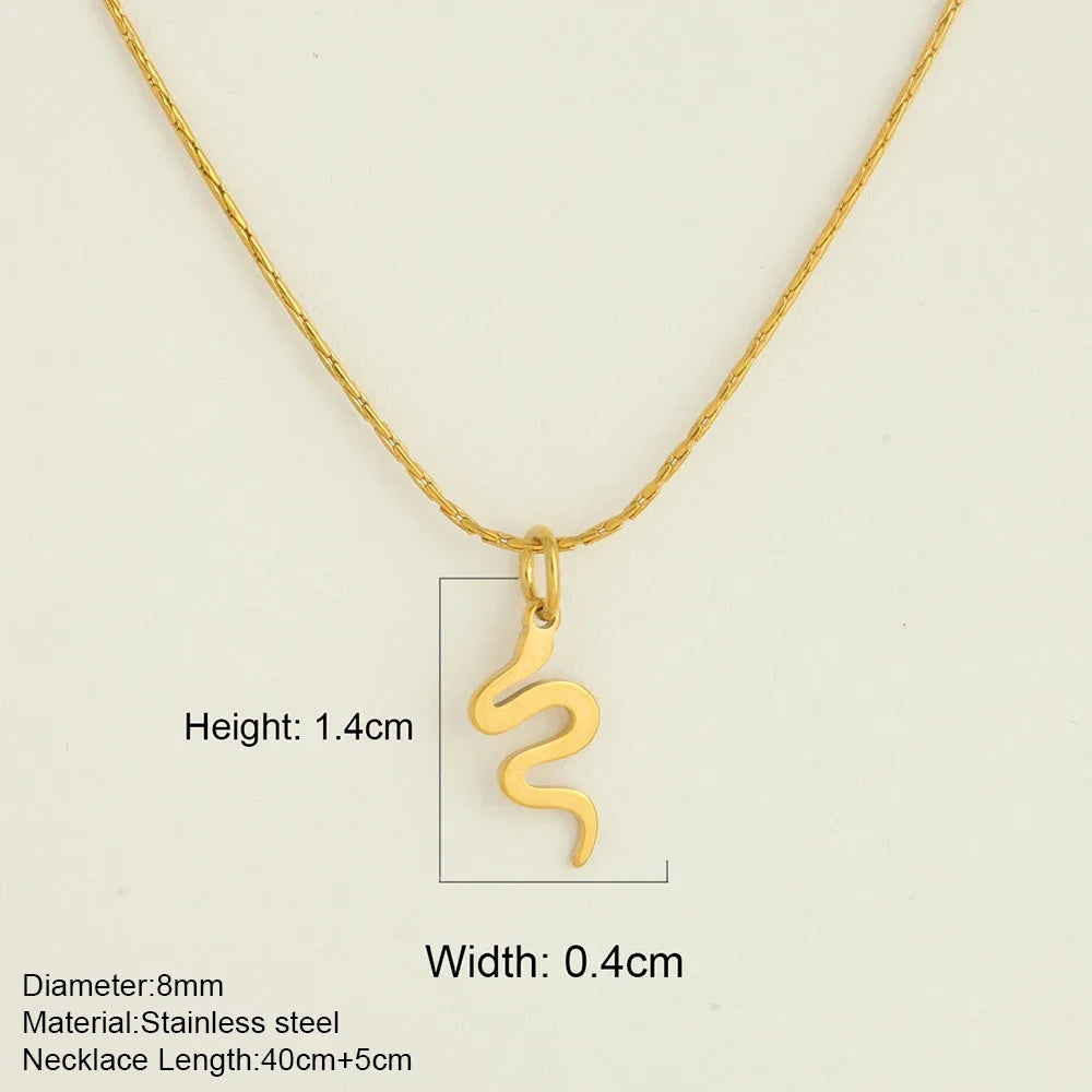 Ocean Series Golden Choker Stainless Steel Pendant Necklace for Women Shell Starfish Pendants Women'S Chunky Jewelry Accessories