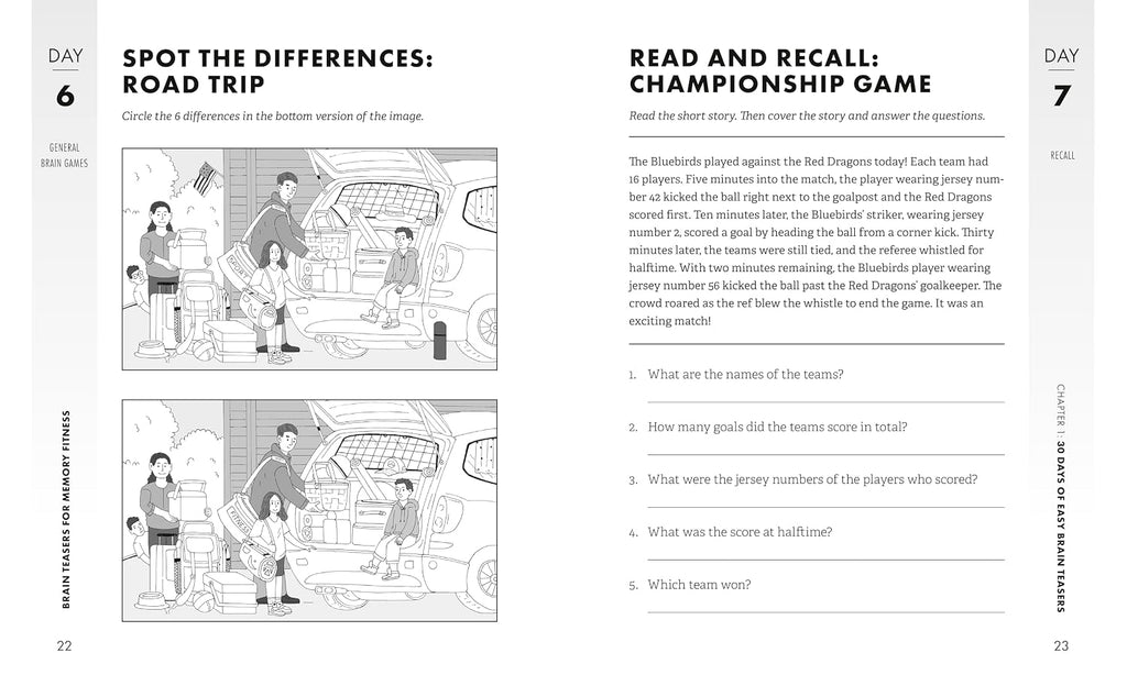 Brain Teasers for Memory Fitness: 90-Day Challenge to Strengthen Recall and Improve Cognitive Skills (Brain Fitness Puzzle Games)
