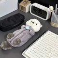 Korea Style Puppy Pencil Case Soft Plush School Stationary Big Capacity Pen Bag for Student Kawaii Stationary