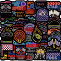 Neon Car Stickers for Racing Fans Boys Water Bottles 50 PCS Waterproof Vinyl Car Stickers Gifts
