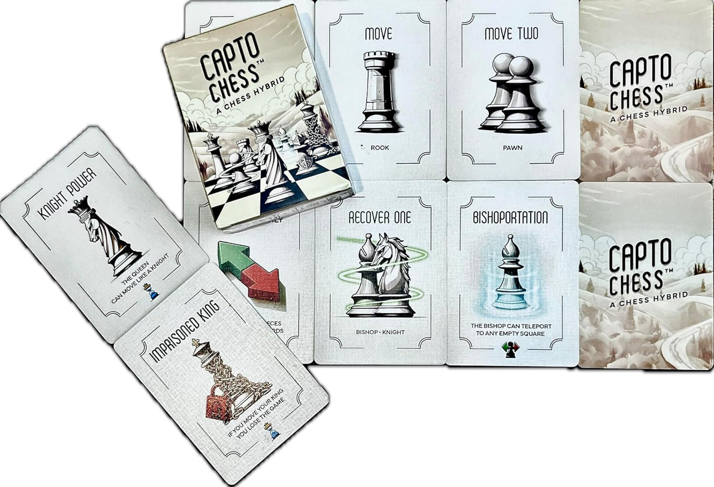 Cards Strategy Deck for Chess Sets | Fun Chess Variant Game & Gift for Chess Players