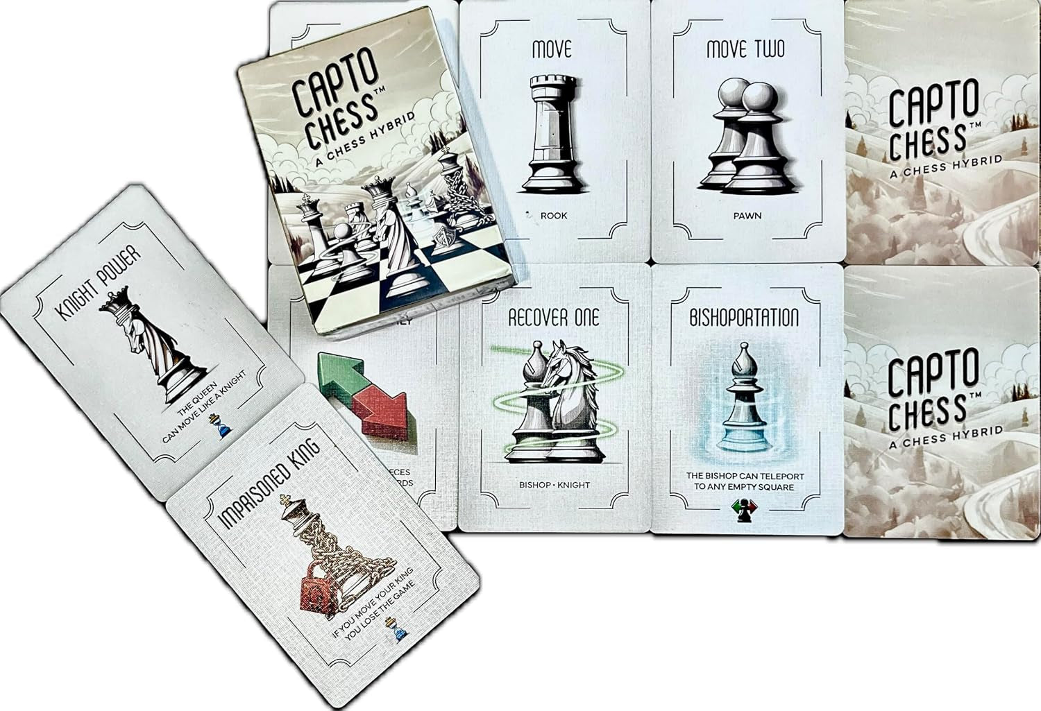 Cards Strategy Deck for Chess Sets | Fun Chess Variant Game & Gift for Chess Players