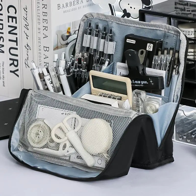 Large Capacity Pencil Case Simple Stationery Box Student Stationery Bag Storage Bag Office Stationery Supplies