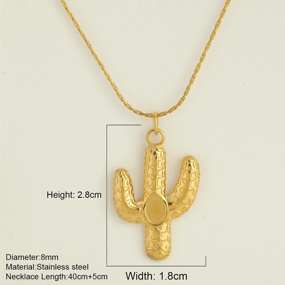 Ocean Series Golden Choker Stainless Steel Pendant Necklace for Women Shell Starfish Pendants Women'S Chunky Jewelry Accessories
