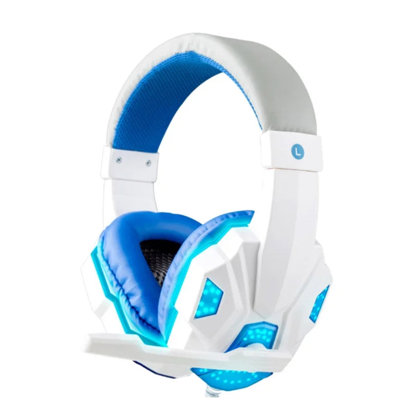Bass Gaming Headset with Mic Over-Ear Headphones Stereo Sound Gamer Headphone Video Game Noise Cancelling with Microphone for PC