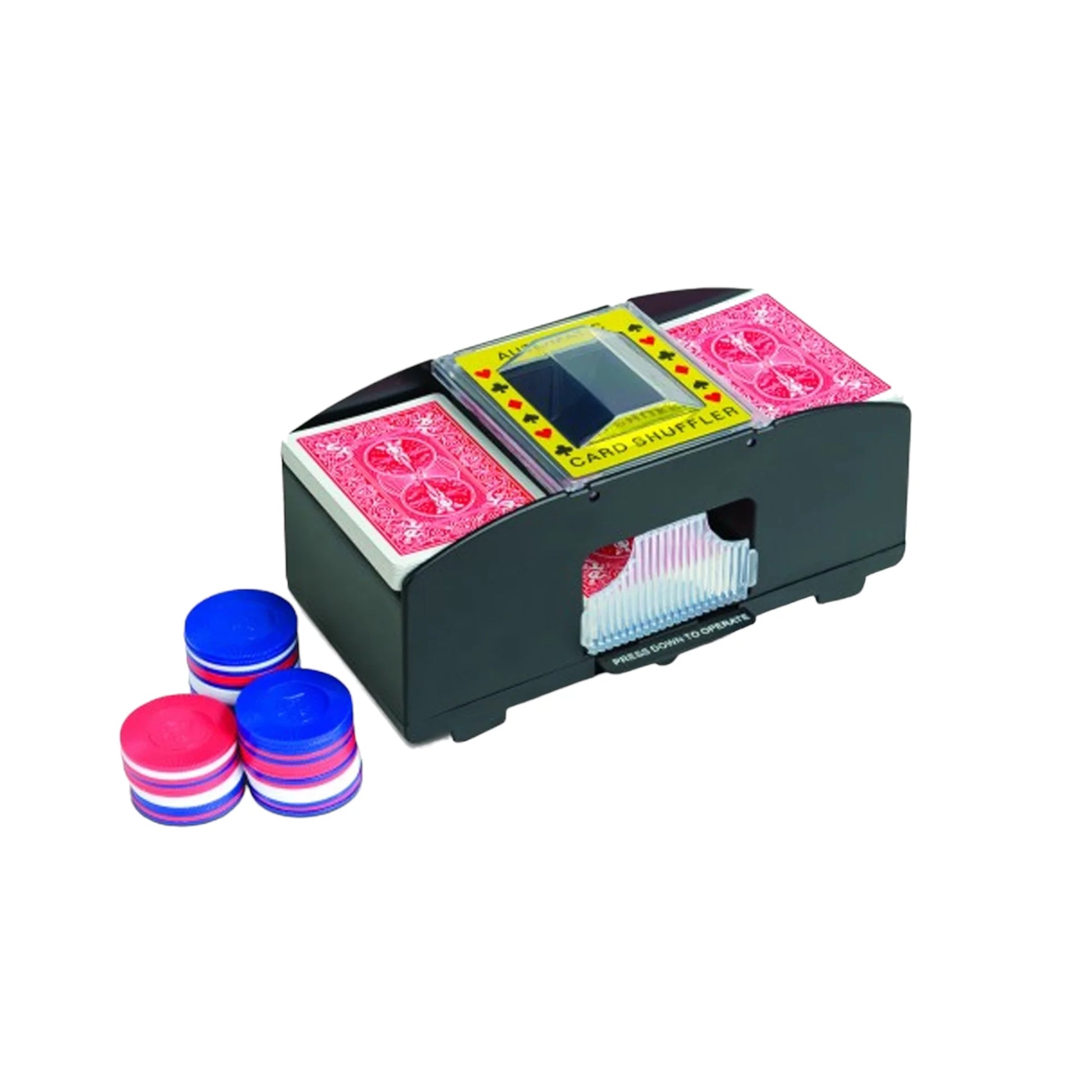 - Automatic Card Shuffler Playing Card Uno Texas Poker Games- 2 Deck Black