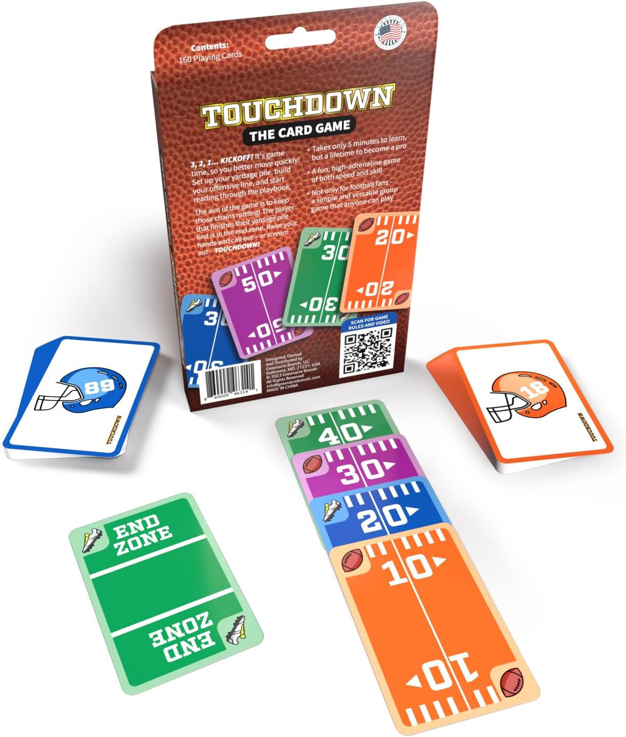 - Fast-Paced, Football Themed Card Game That Anyone Can Play, 2-4 Players, Fun Card Games for Adults, Kids, Families and Game Nights, Stocking Stuffers, Football Gifts