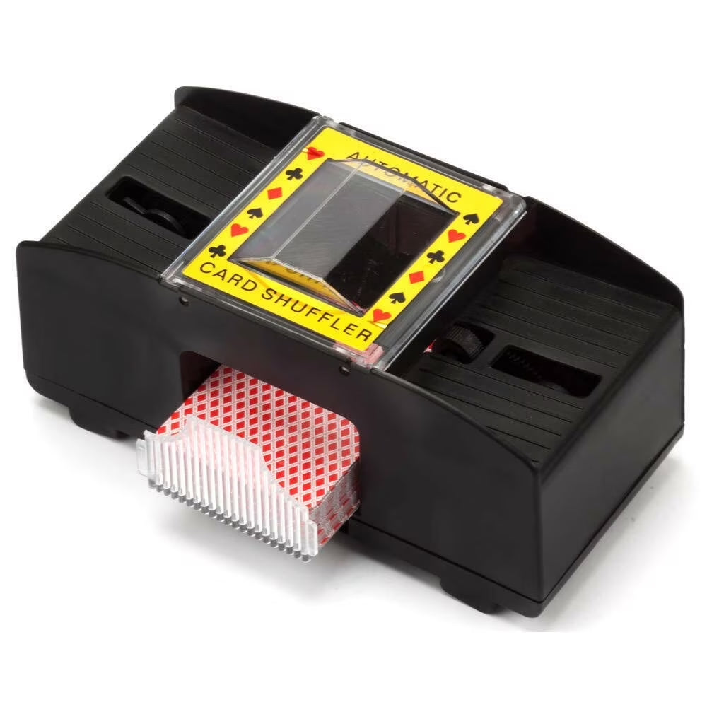 - Automatic Card Shuffler Playing Card Uno Texas Poker Games- 2 Deck Black