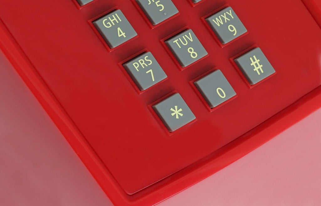 Opis Pushmefon Cable: the Landline Phone for Home in Retro Style - Non Electric Vintage Push Button Telephone for Landline Connections in Red