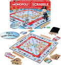Monopoly Scrabble, Game Mash Up, by  Games USA | Play in under One Hour, Score Your Scrabble Word - Move Your Token, 2 to 4 Players, Ages 8+