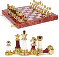 15 Inch Chess Set with Weighted Acrylic Chess Pieces – Tournament Size 3.5” King – Elegant Folding Chess Board for Adults and Kids, Professional Family Chess Board Game Set for Home, Office & Gift