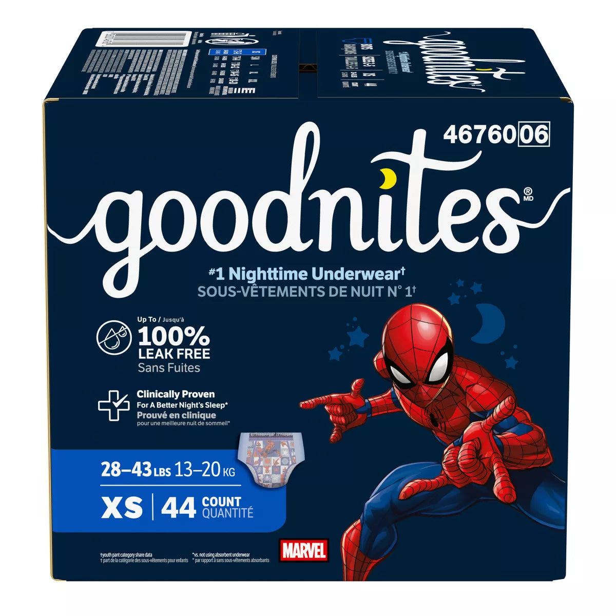 Goodnites Boys' Nighttime Underwear - (Select Size and Count)