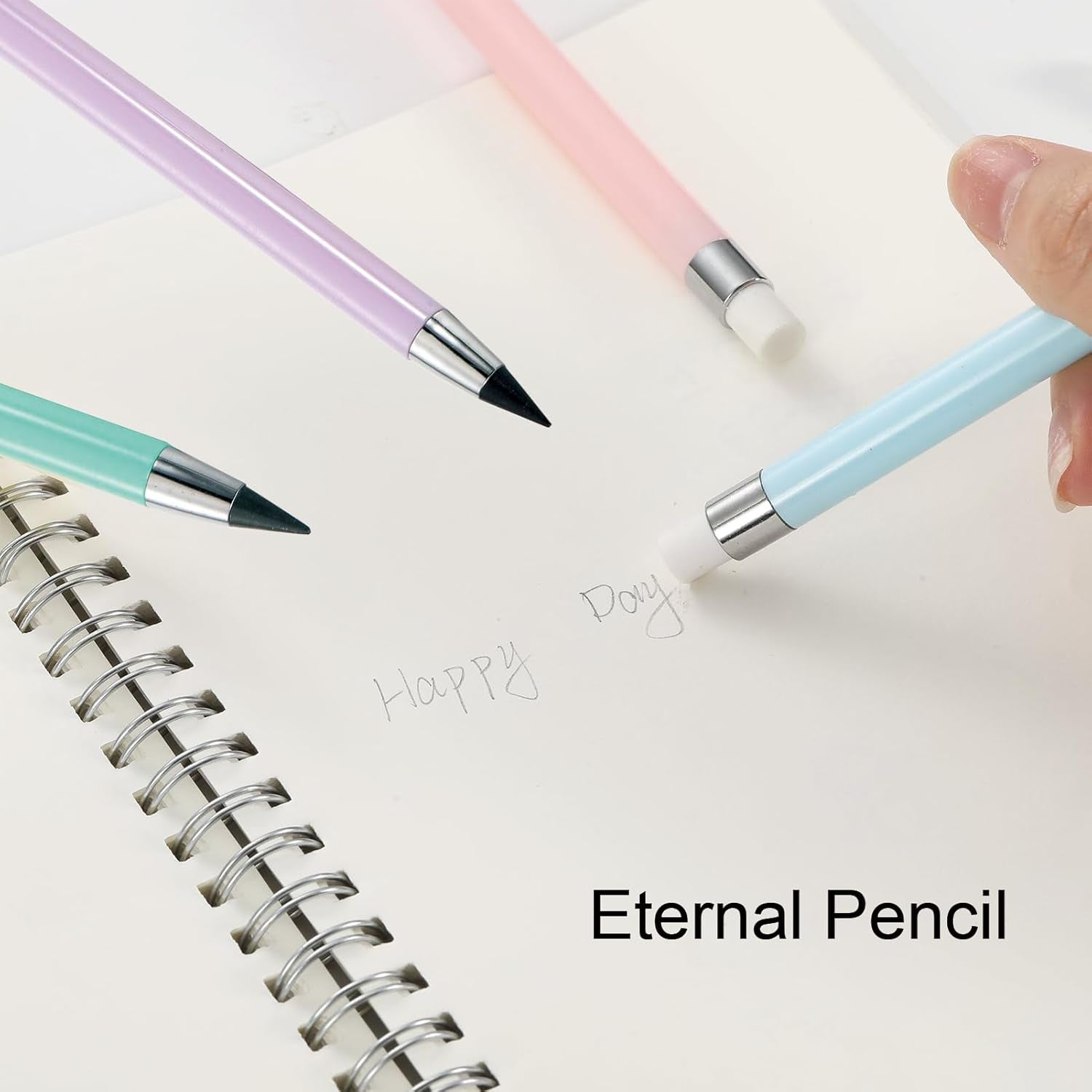 6 Pcs Cute Purple Stationery Set for Women Back to School Supplies Office Supplies Including Gel Ink Pens 6-In-1 Ballpoint Pens Pencil Eraser (Purple)