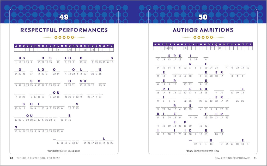 The Logic Puzzle Book for Teens: 100 Challenging Brain Games and Puzzles