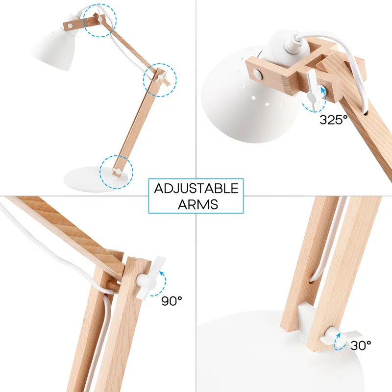 Skillern LED Desk Lamps, Eye-Caring Swing Arm Table Lamp