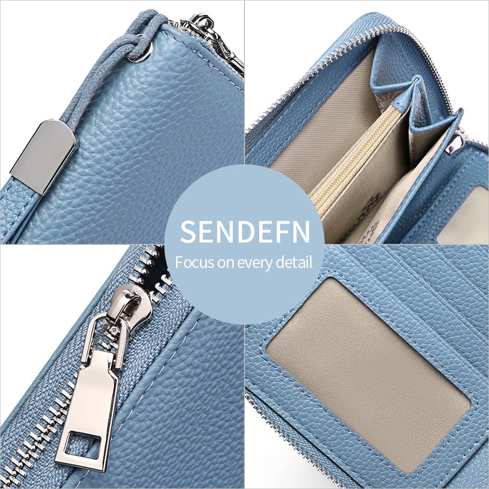 Multiple Card Holder Women Leather Wallet, Blue