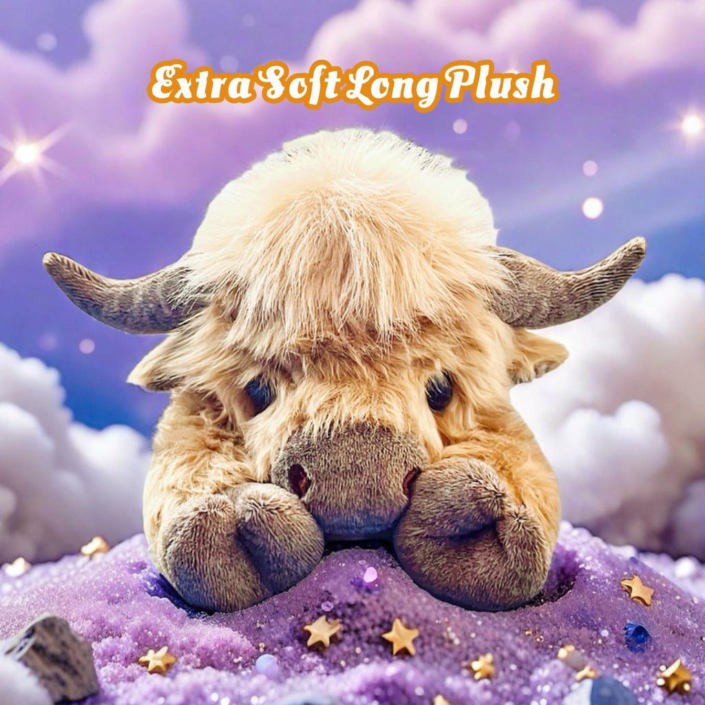 20" | 4 Pounds Highland Cow Weighted Stuffed Animals with Unscented Microwavable Heating Pad, Cute Coolable Heatable Weighted Plush Warm Gift for Kids & Adults