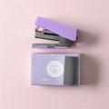 Cute Mini Stapler Morandi Color Metal Stapler Set with 500Pcs 10# Staples Binding Tools Cute Stationery School Office Supplies