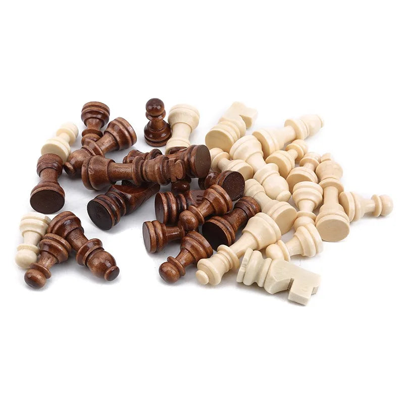 32Pcs Chess Pieces Complete Chessmen International Word Chess Set Chess Piece Entertainment Accessories