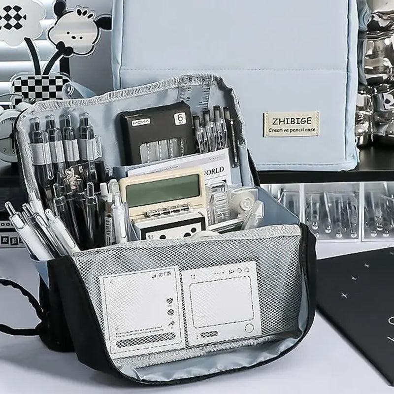 Large Capacity Pencil Case Simple Stationery Box Student Stationery Bag Storage Bag Office Stationery Supplies