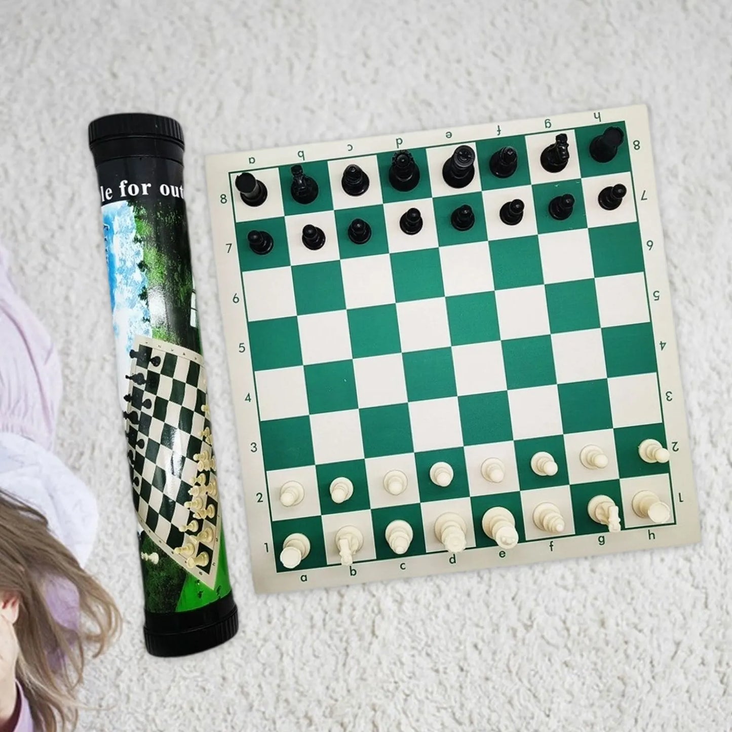 Travel Chess Set Convenient Chess Pieces Board Professional Party Games Tournament for Family Adults Kids Leisure Chess Lovers