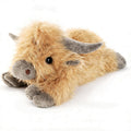 20" | 4 Pounds Highland Cow Weighted Stuffed Animals with Unscented Microwavable Heating Pad, Cute Coolable Heatable Weighted Plush Warm Gift for Kids & Adults