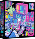 - Neon Brights - 1980S - 500 Piece Jigsaw Puzzle, Retro-Inspired, Vibrant Neon Colors, Ages 12 and Up
