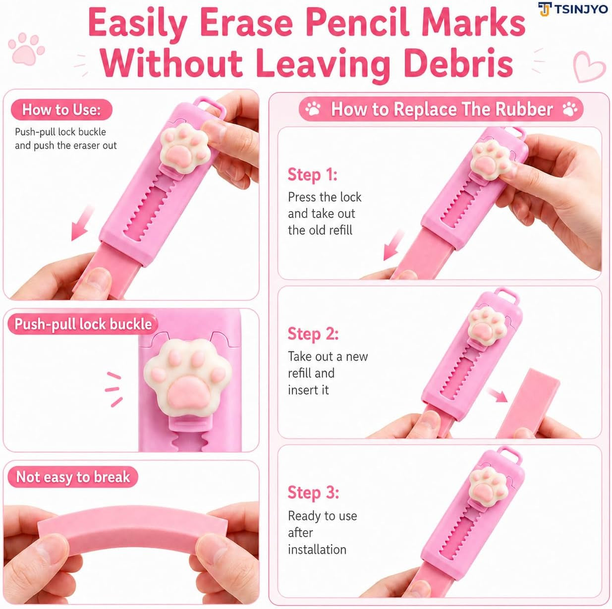 13Pcs College School Supplies Set Includes Desktop Stapler and Staples, Eraser, Ruler, Sticky Notes, Sharpener, Highlighter, Office Accessories Pink Stationery Kit for Birthday Gift Women