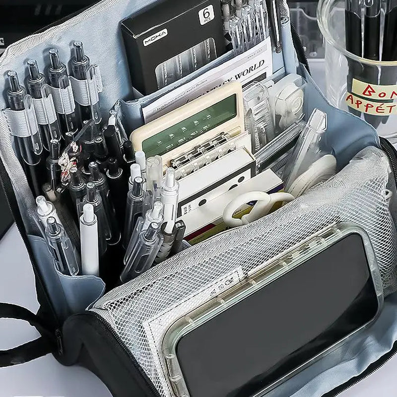 Large Capacity Pencil Case Simple Stationery Box Student Stationery Bag Storage Bag Office Stationery Supplies