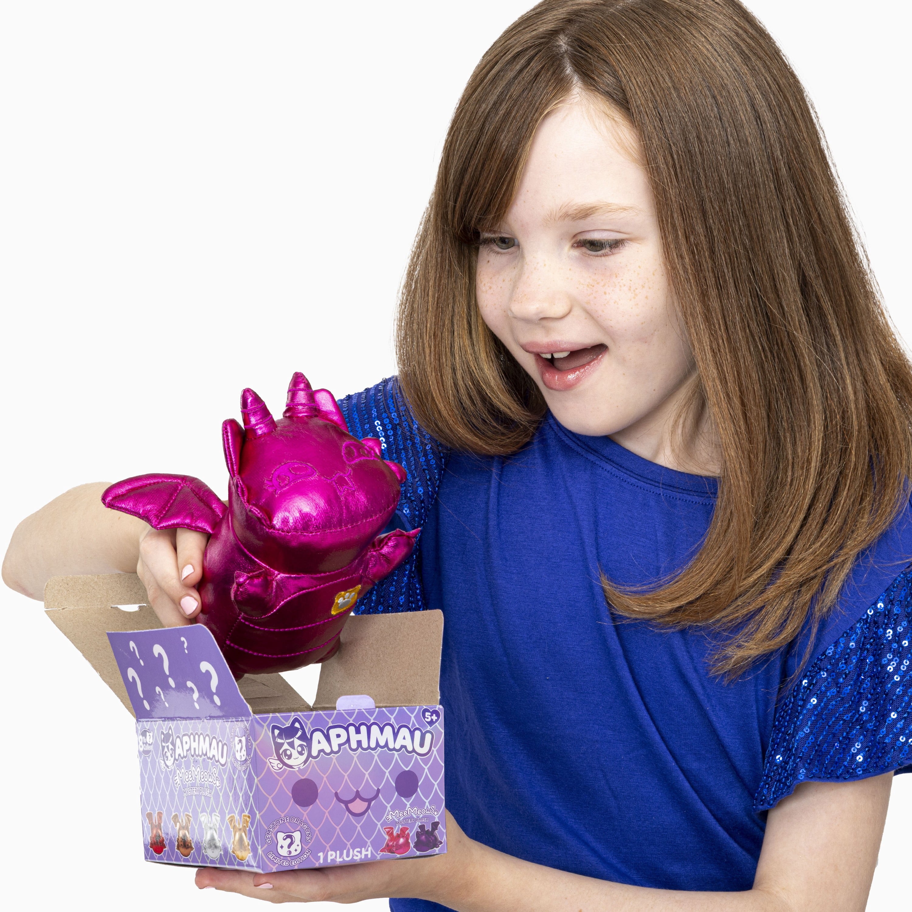 6” Meemeow Mystery Plush – Dragons, Youtube Gaming Channel, Blind Box, 1 of 8 Possible Toys, Fun Dragon Meemeows Official Brand Merch Ages 5+