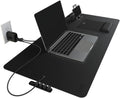 BLACK+DECKER Home Office Kit, 7 PCS Set, Desk Pad, 2-Port PD Charger, Ergonomic Mouse Pad, Phone Stand, Combo Cables, Cable Organizer, Workspace Accessories Perfect for Work-From-Home (Black)