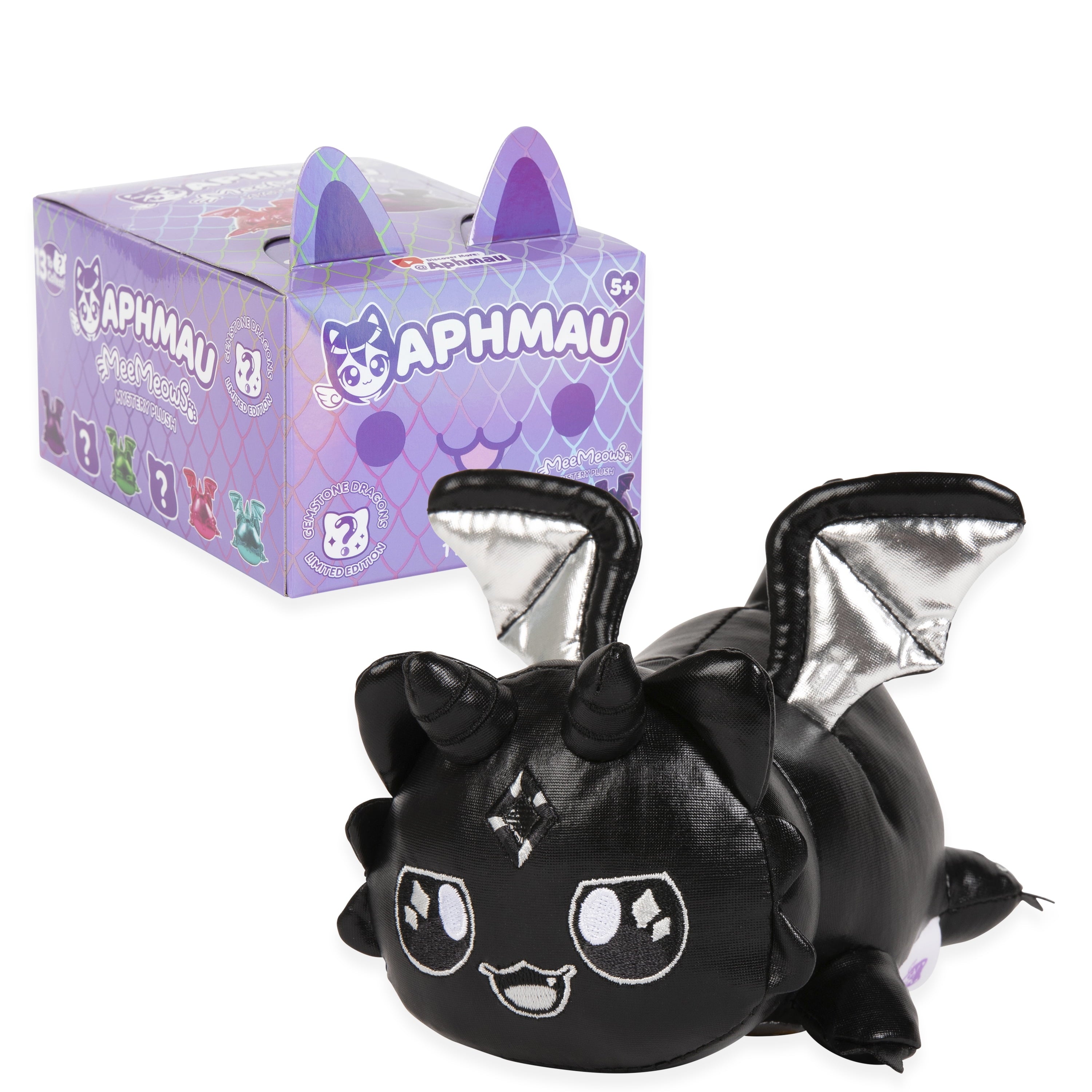 6” Meemeow Mystery Plush – Dragons, Youtube Gaming Channel, Blind Box, 1 of 8 Possible Toys, Fun Dragon Meemeows Official Brand Merch Ages 5+
