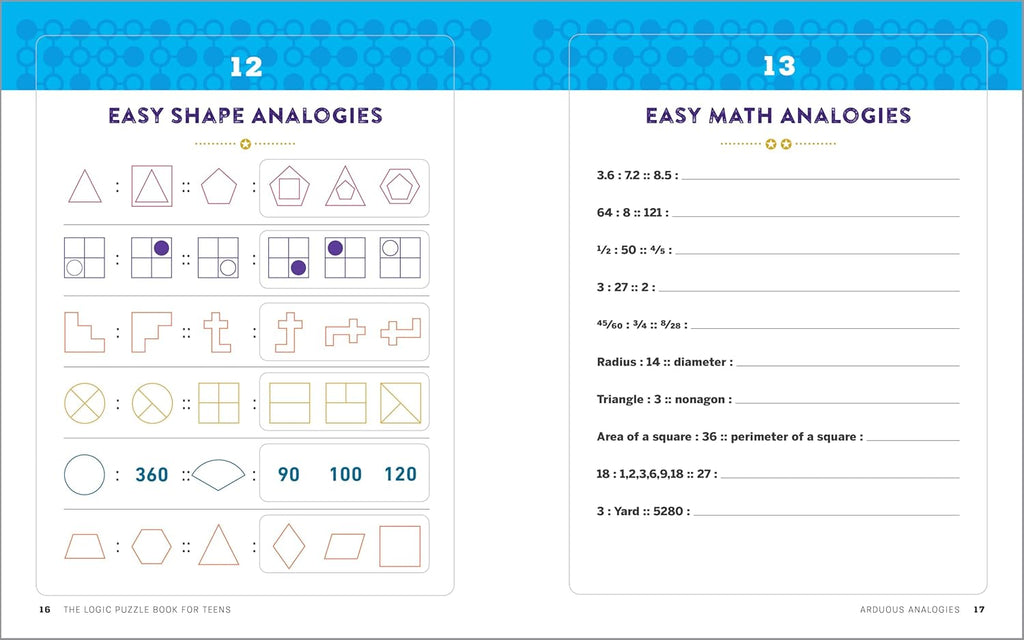 The Logic Puzzle Book for Teens: 100 Challenging Brain Games and Puzzles