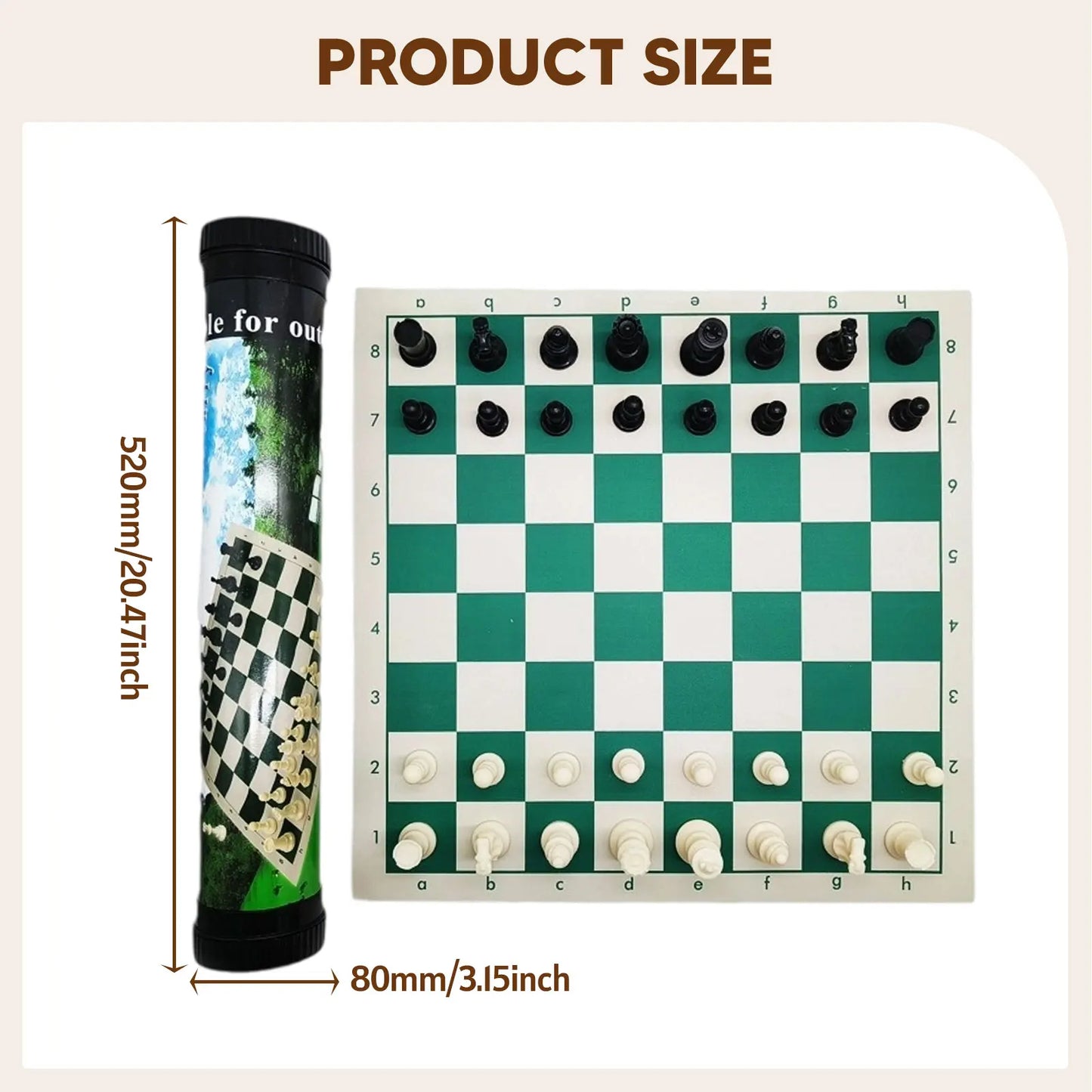 Travel Chess Set Convenient Chess Pieces Board Professional Party Games Tournament for Family Adults Kids Leisure Chess Lovers