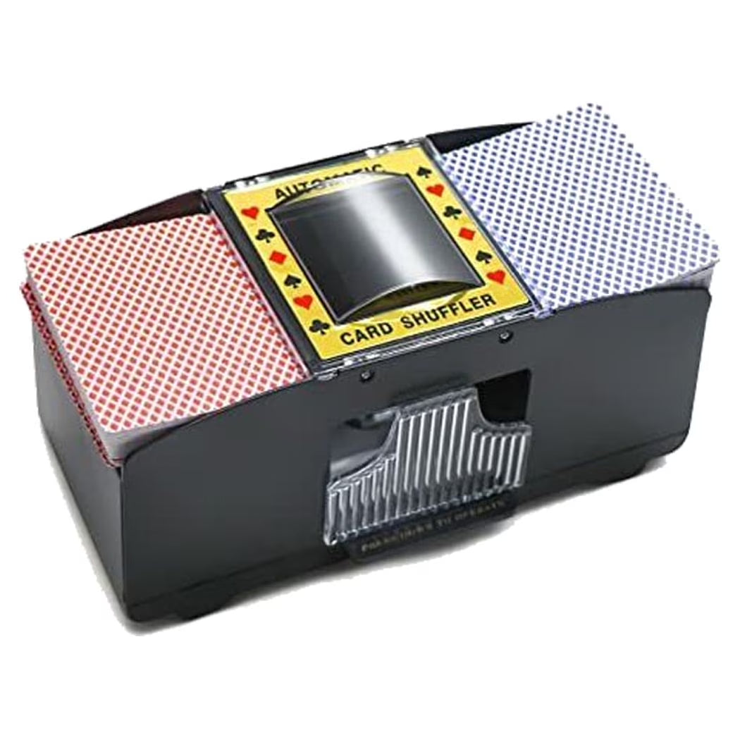 - Automatic Card Shuffler Playing Card Uno Texas Poker Games- 2 Deck Black