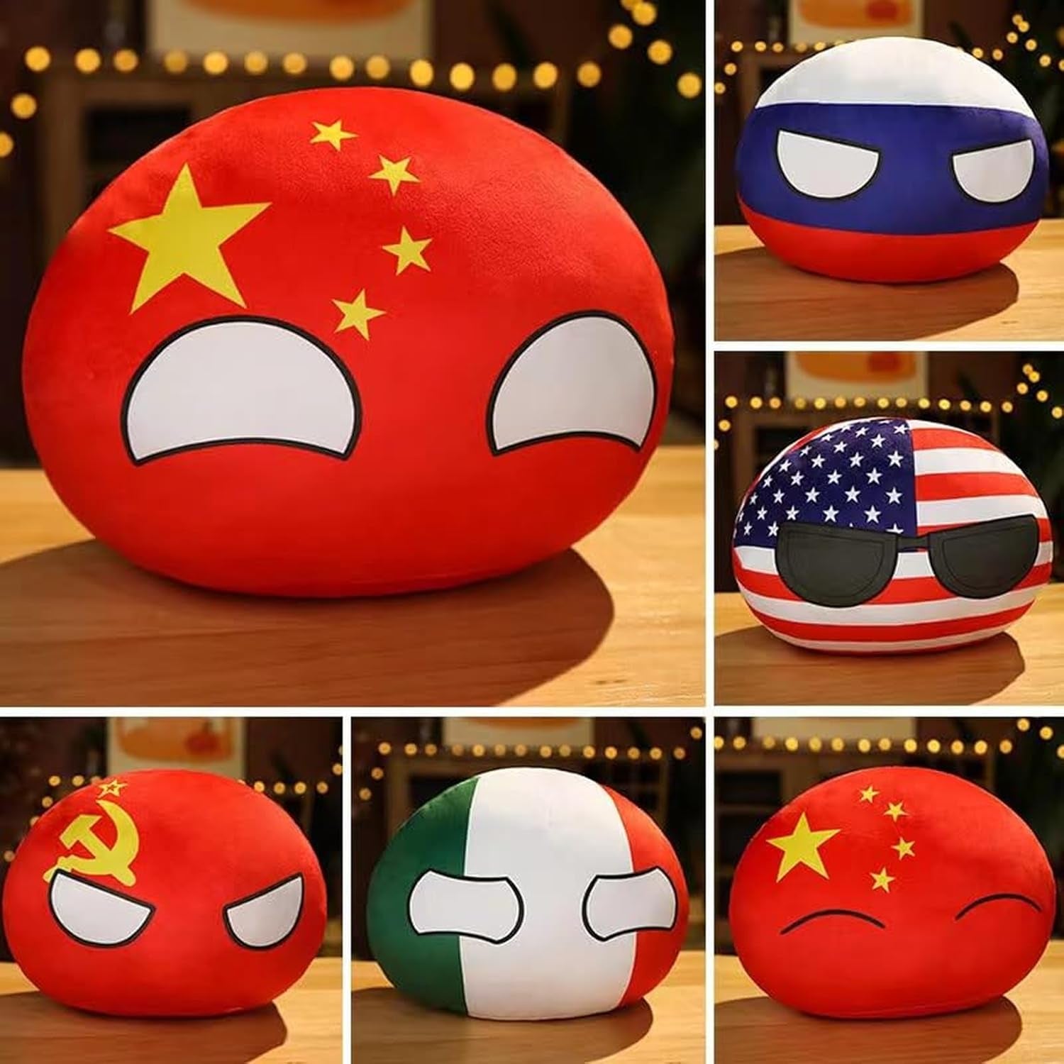 19 PCS Country Balls Plushies，4 Inch Country Ball Plushies/Country Ball, Polish Ball Mini Pendant Animated Plush Toy Keychain Boy Girl Gift