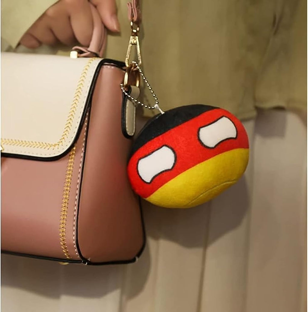 19 PCS Country Balls Plushies，4 Inch Country Ball Plushies/Country Ball, Polish Ball Mini Pendant Animated Plush Toy Keychain Boy Girl Gift